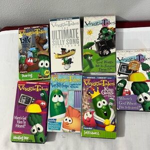 VeggieTales vhs lot‎ of 7